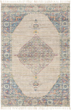Coventry COV-2301 White, Bright Pink Hand Woven Traditional Area Rugs By Surya