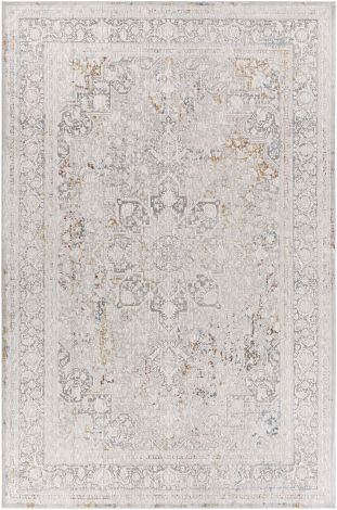 Carmel CRL-2313 Taupe, Light Gray Machine Woven Traditional Area Rugs By Surya