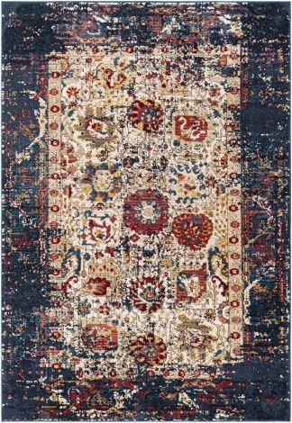Crafty CRT-2320 Multi Color Machine Woven Traditional Area Rugs By Surya