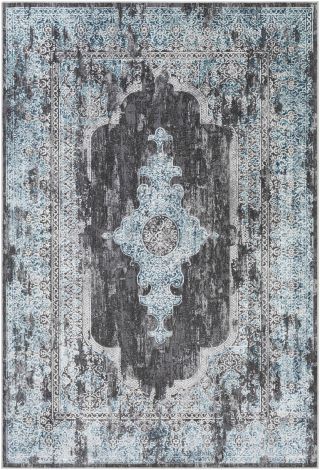 Couture CTU-2313 Dark Brown, Medium Gray Machine Woven Traditional Area Rugs By Surya