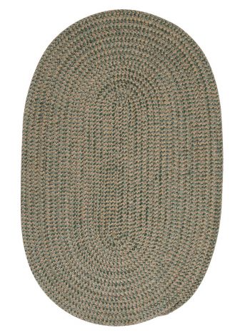 Softex Check CX16 Myrtle Green Check Baby - Kids - Teen, Chenille Braided Area Rug by Colonial Mills