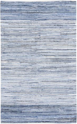 Denim DNM-1001 Bright Blue, Navy Hand Woven Cottage Area Rugs By Surya