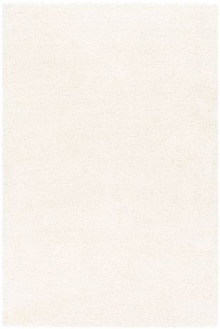 Deluxe Shag DXS-2300 White Machine Woven Modern Area Rugs By Surya