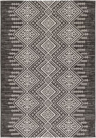 Eagean EAG-2338 Black, White Machine Woven Global Area Rugs By Surya