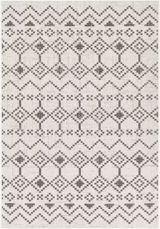 Eagean EAG-2339 White, Black Machine Woven Global Area Rugs By Surya
