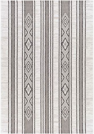 Eagean EAG-2352 Black, White Machine Woven Global Area Rugs By Surya