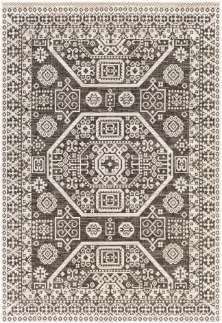Eagean EAG-2359 Black, White Machine Woven Global Area Rugs By Surya