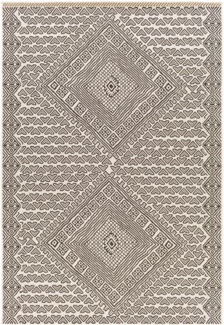 Eagean EAG-2361 Black, White Machine Woven Global Area Rugs By Surya
