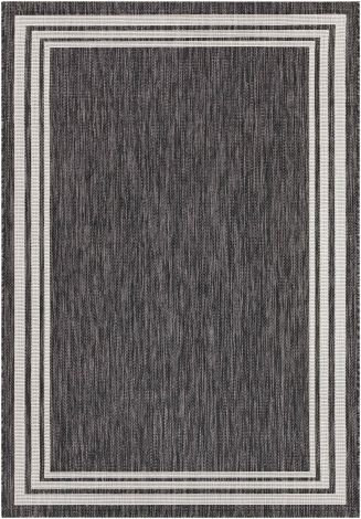 Eagean EAG-2365 Charcoal, Cream Machine Woven Traditional Area Rugs By Surya
