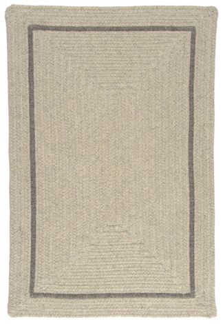 Shear Natural EN31 Cobblestone Industrial, Natural Fiber Braided Area Rug by Colonial Mills