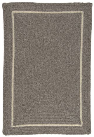 Shear Natural EN32 Rockport Gray Industrial, Natural Fiber Braided Area Rug by Colonial Mills