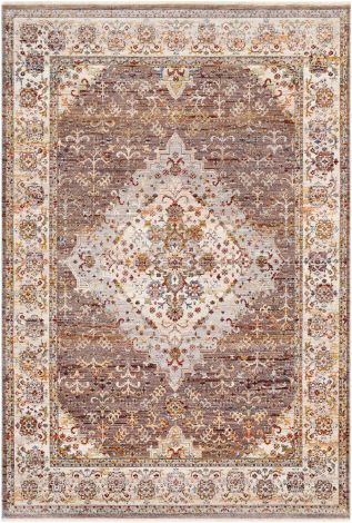 Ephesians EPC-2335 Taupe, Denim Machine Woven Traditional Area Rugs By Surya