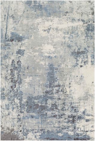 Felicity FCT-8010 Bright Blue, Charcoal Machine Woven Modern Area Rugs By Surya