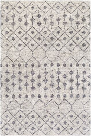 Falcon FLC-8011 Ivory, Medium Gray Hand Tufted Global Area Rugs By Surya