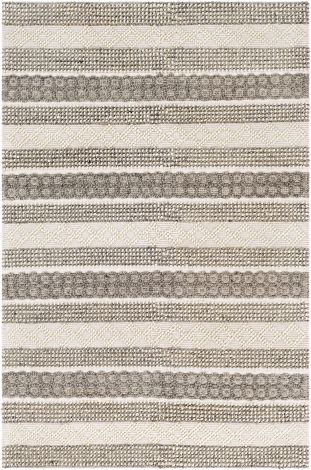 Farmhouse Neutrals FLS-2301 Cream, Ivory Hand Woven Cottage Area Rugs By Surya