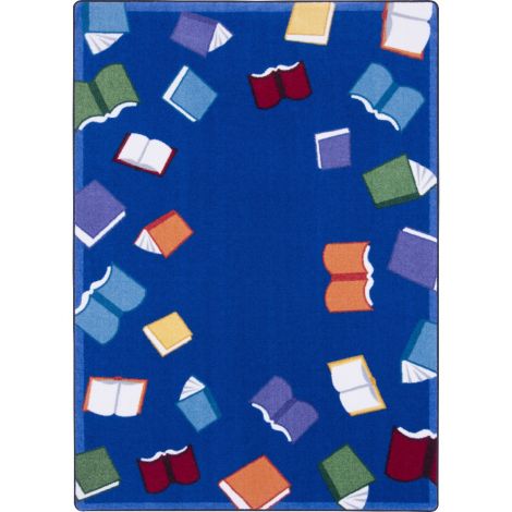 Kid Essentials Fly Away with Reading-Multi Machine Tufted Area Rugs By Joy Carpets
