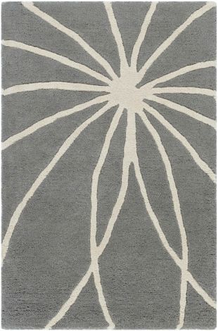 Forum FM-7173 Charcoal, Cream Hand Tufted Modern Area Rugs By Surya