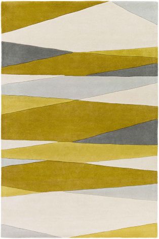 Forum FM-7203 Cream, Lime Hand Tufted Modern Area Rugs By Surya
