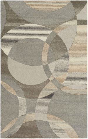 Forum FM-7210 Dark Brown, Charcoal Hand Tufted Modern Area Rugs By Surya