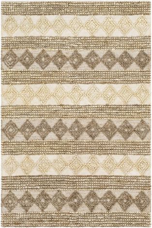 Farmhouse Naturals FNS-2302 Camel, Khaki Hand Woven Cottage Area Rugs By Surya