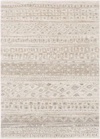 Fowler FOW-1003 Light Gray, Ivory Machine Woven Global Area Rugs By Surya