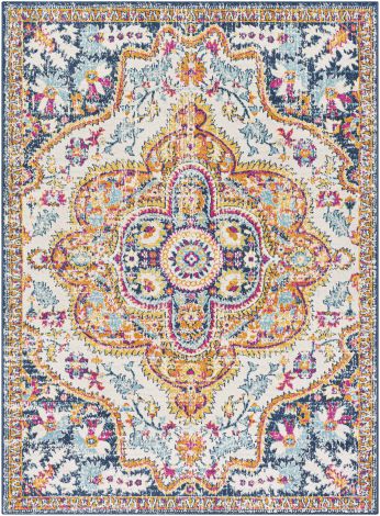 Floransa FSA-2333 Multi Color Machine Woven Traditional Area Rugs By Surya