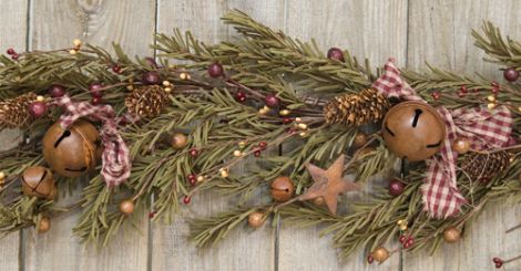 Buy Rustic Holiday Pine Garland, 3 ft Online