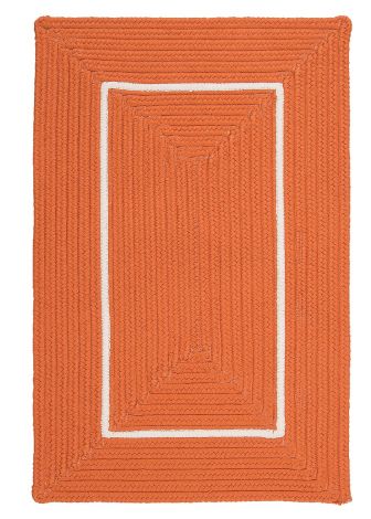 Doodle Edge FY22 Orange Casual, Indoor - Outdoor Braided Area Rug by Colonial Mills
