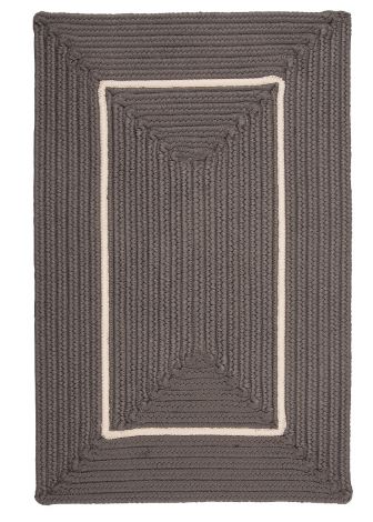Doodle Edge FY42 Gray Casual, Indoor - Outdoor Braided Area Rug by Colonial Mills