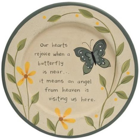 Buy Loved One Butterfly Plate Online