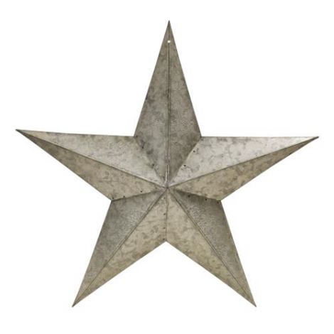 Galvanized Barn Star - 18" Online
