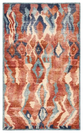 Jaipur Living Woodstock Hand-Knotted Abstract Red Blue Area Rugs 