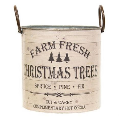 2/Set, Farm Fresh Christmas Trees Buckets
