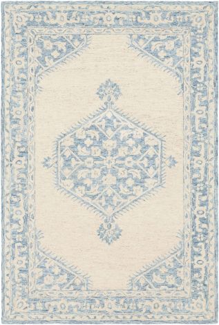 Granada GND-2306 Pale Blue, Beige Hand Tufted Traditional Area Rugs By Surya