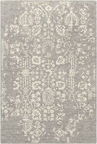 Granada GND-2312 Medium Gray, Beige Hand Tufted Traditional Area Rugs By Surya