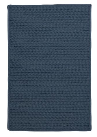 Simply Home Solid H041 Lake Blue Casual, Indoor - Outdoor Braided Area Rug by Colonial Mills