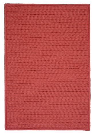Simply Home Solid H104 Terracotta Casual, Indoor - Outdoor Braided Area Rug by Colonial Mills