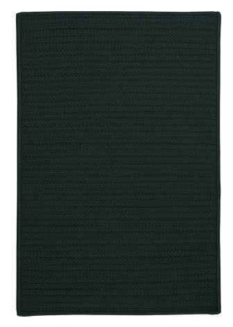 Simply Home Solid H109 Dark Green Casual, Indoor - Outdoor Braided Area Rug by Colonial Mills