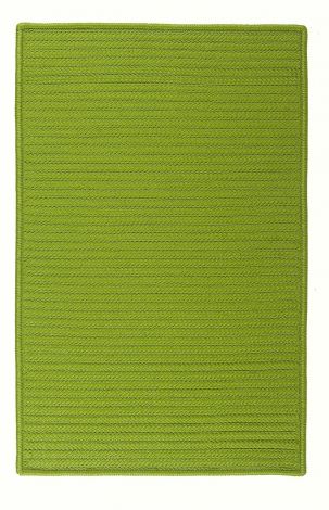 Simply Home Solid H271 Bright Green Casual, Indoor - Outdoor Braided Area Rug by Colonial Mills