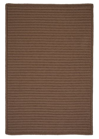 Simply Home Solid H286 Cashew Casual, Indoor - Outdoor Braided Area Rug by Colonial Mills