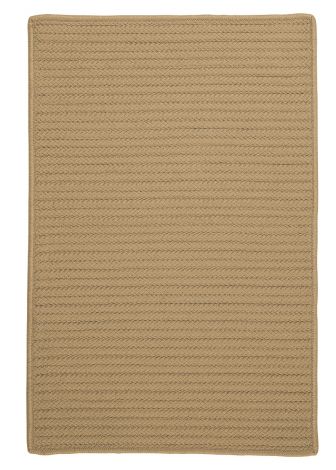 Simply Home Solid H330 Cuban Sand Casual, Indoor - Outdoor Braided Area Rug by Colonial Mills