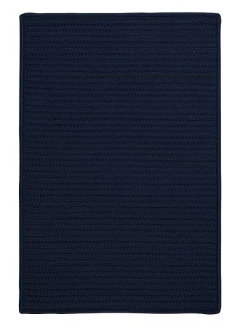 Simply Home Solid H561 Navy Casual, Indoor - Outdoor Braided Area Rug by Colonial Mills