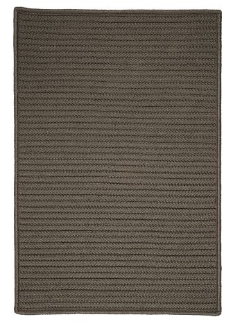 Simply Home Solid H661 Gray Casual, Indoor - Outdoor Braided Area Rug by Colonial Mills