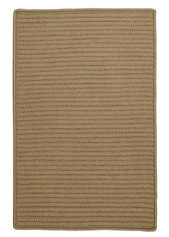 Simply Home Solid H770 Caf� Tostado Casual, Indoor - Outdoor Braided Area Rug by Colonial Mills