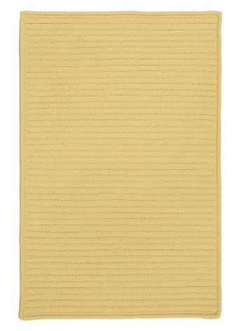 Simply Home Solid H833 Pale Banana Casual, Indoor - Outdoor Braided Area Rug by Colonial Mills