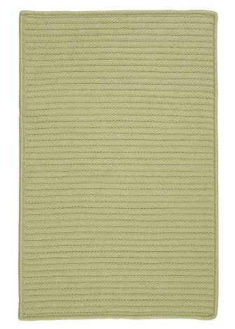 Simply Home Solid H834 Celery Casual, Indoor - Outdoor Braided Area Rug by Colonial Mills