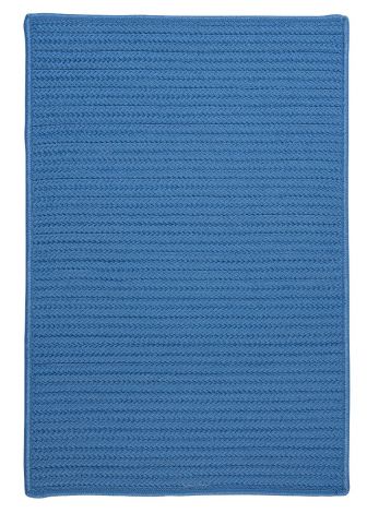Simply Home Solid H870 Blue Ice Casual, Indoor - Outdoor Braided Area Rug by Colonial Mills