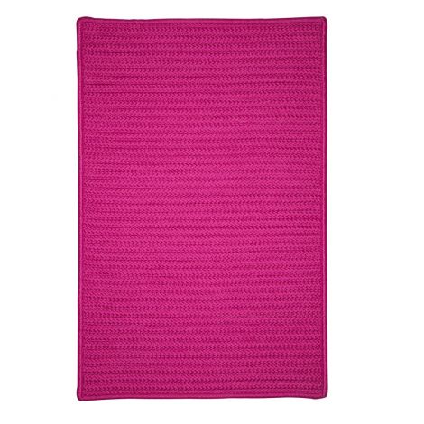 Simply Home Solid H930 Magenta Casual, Indoor - Outdoor Braided Area Rug by Colonial Mills