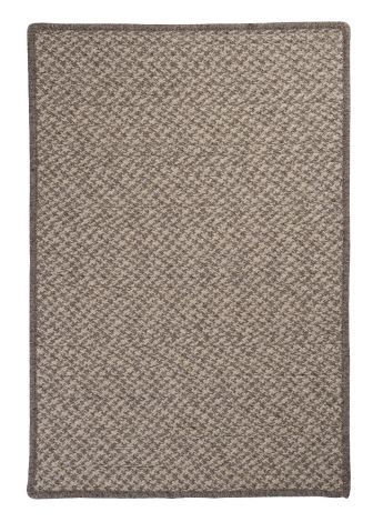 Natural Wool Houndstooth HD32 Latte Rustic Farmhouse, Natural Fiber Braided Area Rug by Colonial Mills