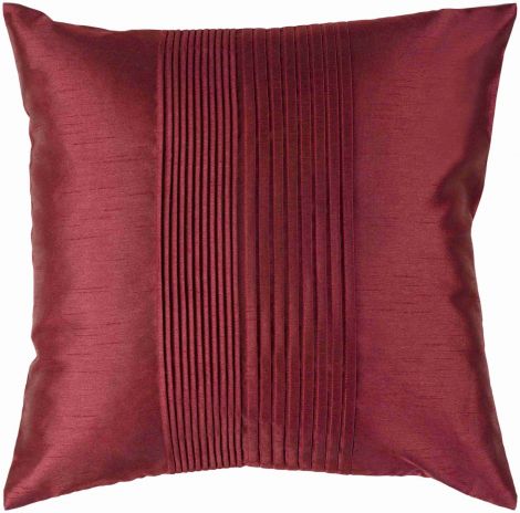 Solid Pleated HH-026 22"H x 22"W Pillow Cover